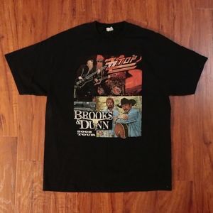 Brooks & Dunn ZZ Top 2008 USA Country Tour Shirt Concert Western America Rock